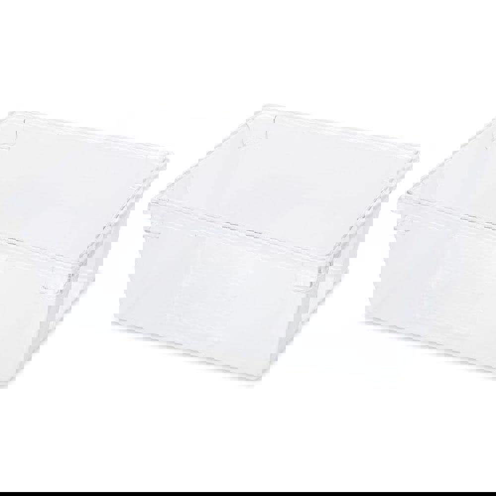 Food/Tote Boxes, 12.5 gal, 26 x 18 x 9, Clear, Plastic